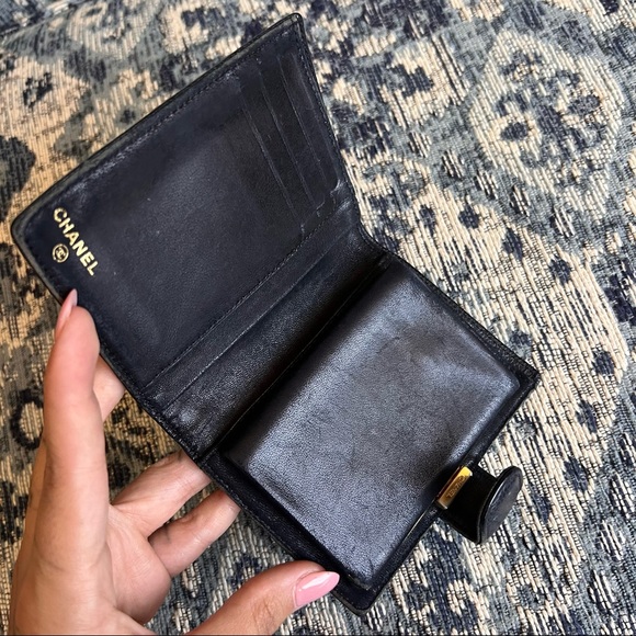 Chanel Black caviar Compact Wallet - Picture 9 of 14